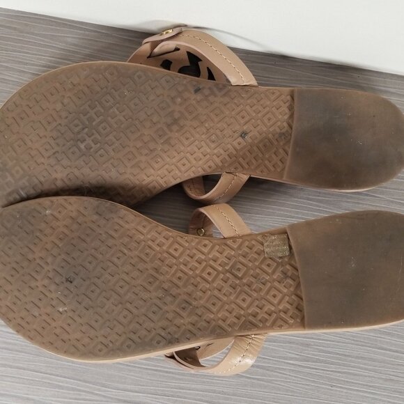 Tory Burch Miller Sandal, Almond Flour Leather, Women’s Size 10 M - Picture 7 of 8